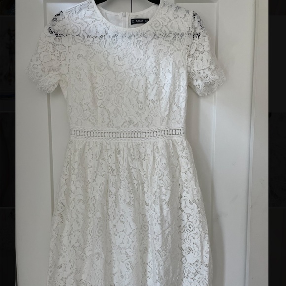 Shein white lace dress - Picture 1 of 6